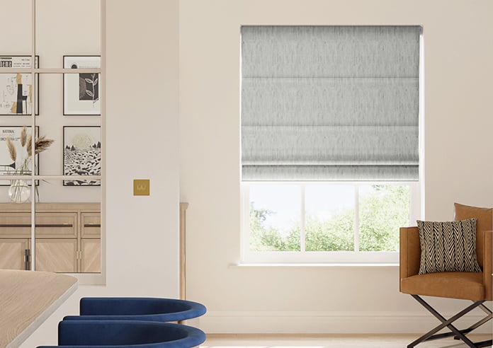 Culross (Blackout), Speckled Grey - Motorised Roman Blind - Image 3